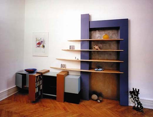 Türverkleidung mit Hi-Fi-Möbel